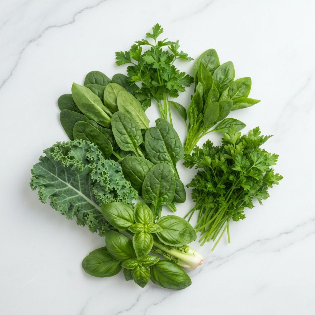 Frisches grünes Blattgemüse